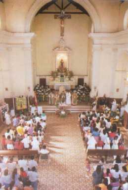 Interrno della chiesa di s. Antonio, 1997